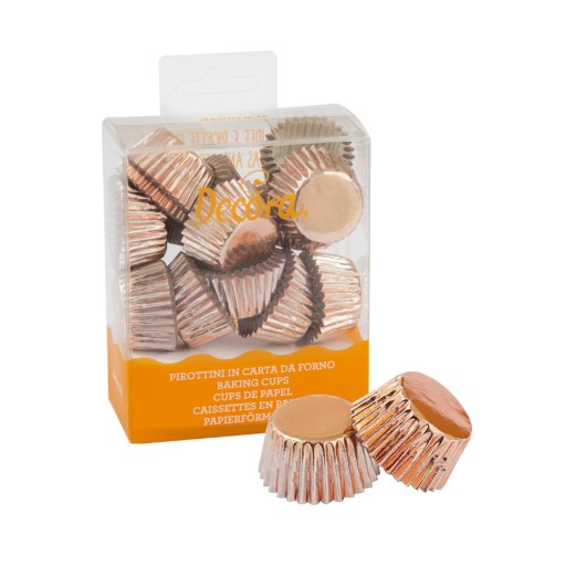 Pralinkové košíčky na muffiny Bon Bon Decora, Rose Gold, 180 ks