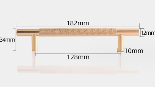 ÚCHYTKA NA NÁBYTOK 128mm moderná zlatá ÚCHYTKA NA MODERNÝ NÁBYTOK