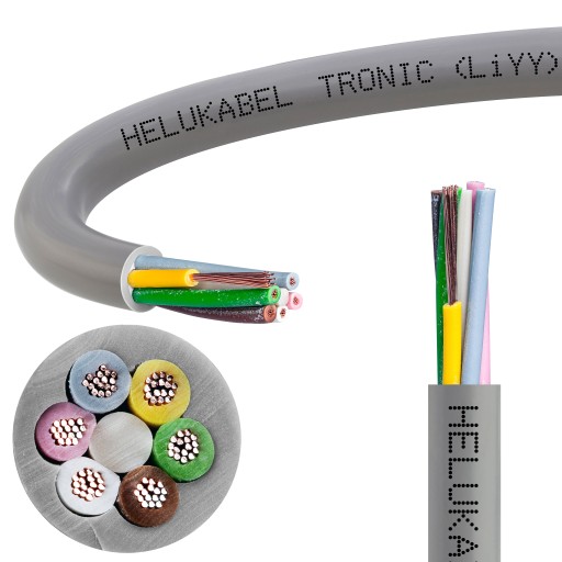 TRONIC LIYY ovládací kábel kábel 6x0,5mm2 500V odolný voči oleju HELUKABEL