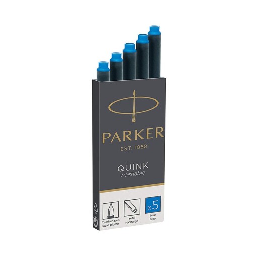 PARKER QUINK dlhé náplne do plniacich pier 5 ks