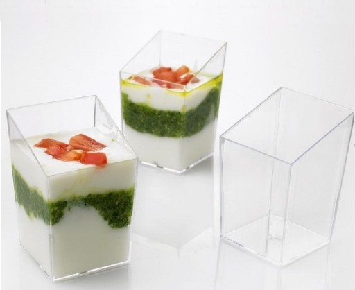 FINGERFOOD MINI BUTLER NÁDOBY 50ml (24)REDPLAST