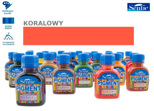 PIGMENT NA SMALTOVÉ FARBY, EMULZIA, 80 ml KORÁL