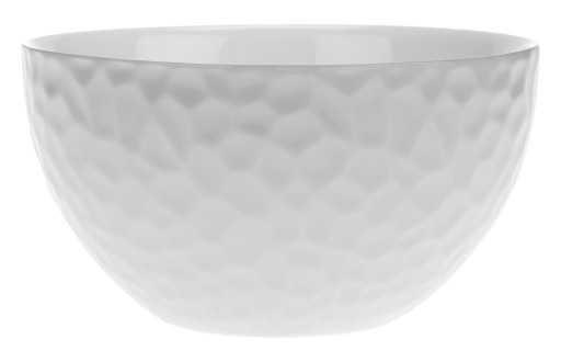 PORCELÁNOVÁ MISKA NA ŠALÁT, BIELA, 450 ML