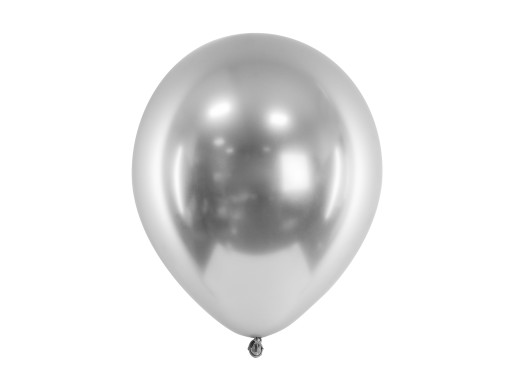 Silvestrovské balóny Silver Black Confetti 30 ks