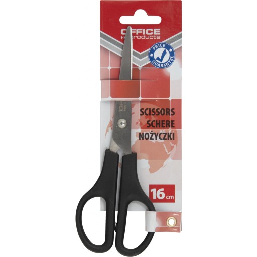 Kancelárske nožnice Office Products 16 cm čierne