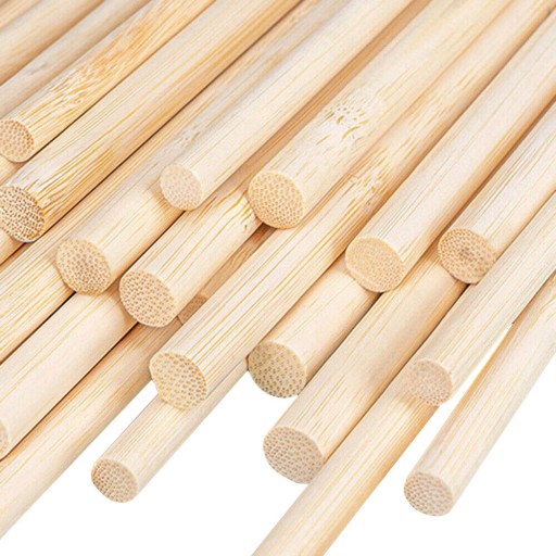 Vatové tyčinky okrúhle bezpečné bambusové tyčinky 38 cm 100 ks