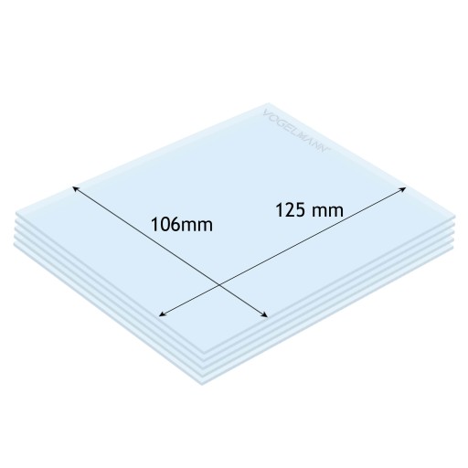 Vogelmann Ochranné PVC sklo 106x125mm (5ks)