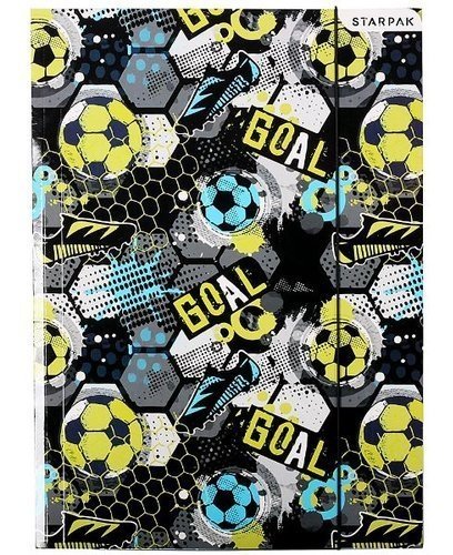 ŠKOLSKÁ BROŽÚRA A4 s gumičkou pre deti Papierové skladačky FUTBAL STARPAK