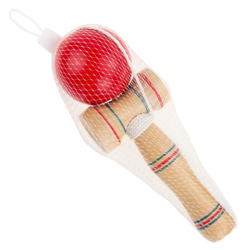 KENDAMA DREVENÁ KLASICKÁ JAPONSKÁ ZRUČNOSTNÁ HRA CHYTNUTIE LOPTY