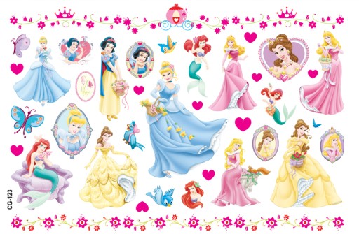 Umývateľné tetovanie pre deti PRINCESSES CG123
