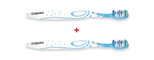 Zubná kefka COLGATE MaxWhite MEDIUM 2 ks + ZADARMO