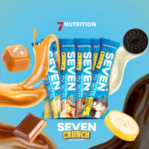 7NUTRITION SEVEN PROTEIN BAR 77G - PROTEÍNOVÁ OBJÍDKA PRE AKTÍVNYCH ĽUDÍ!