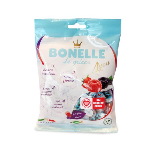 Černicové/jahodové Bonelle želé bez pridaného cukru