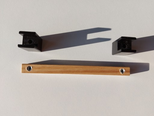 Drevená nábytková úchytka Zábradlie, dĺžka 180mm, šírka 160mm