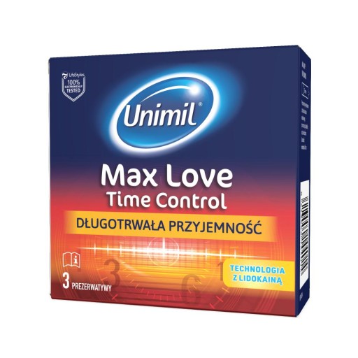 UNIMIL MAX LOVE LATEXOVÉ KONDÓMY 3