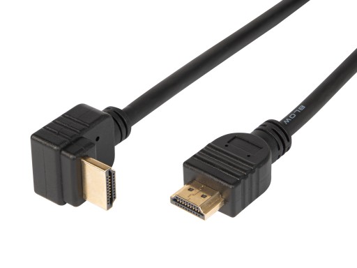 HDMI 2.0 KÁBLOVÝ UHEL 90° TOP FULL HD 4K 3D VIDEO AUDIO HDR 1,5M