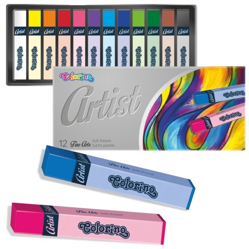 UMELECKÉ PASTELOVÉ ceruzky 12 FARIEB SUCHÉ COLORINO