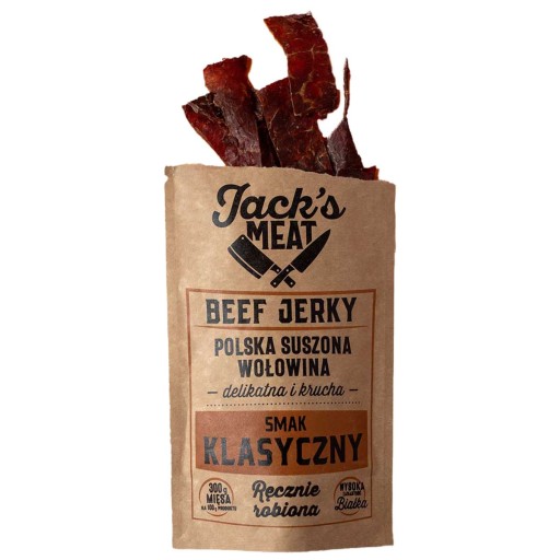 Jack's Meat sušené hovädzie mäso, klasická príchuť, 30 g