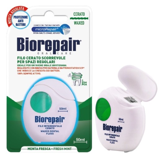 Biorepair voskovaná dentálna niť 50m