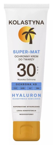 KOLASTYNA SUN Ochranný krém na tvár SUPER MAT SPF 30, 50 ml