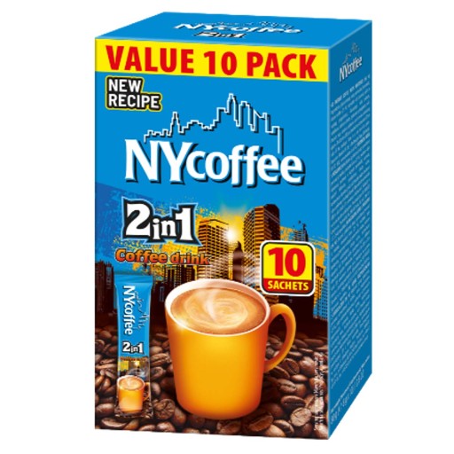 Instantný kávový nápoj 2v1 2v1 káva NYcoffe 10ks
