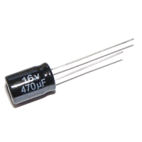Elektrolytový kondenzátor 470uF 16V 8x12mm x20