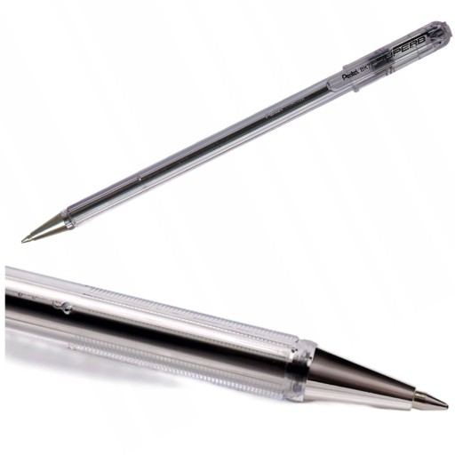 Tradičné guľôčkové pero PENTEL BK77, 0,7 mm, ČIERNA