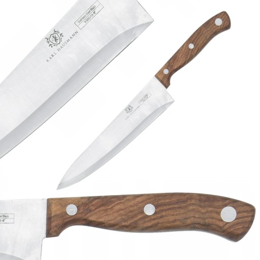 KUCHYŇSKÝ NÔŽ 20CM NA REZANIE A KRÁJANIE JEDLA, KLASICKÝ S VEĽKOU BRDOU