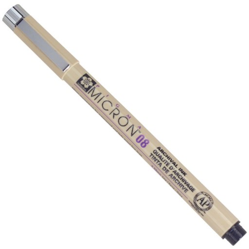 Jemná linka Pigma Micron 08 - Čierna 0,80 mm