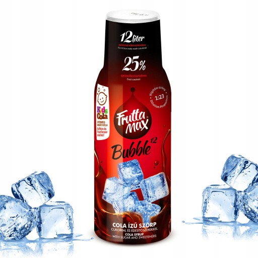 Fruttamax Cola sirup 500 ml na 12L Vodný sirupový koncentrát Soda sýtená