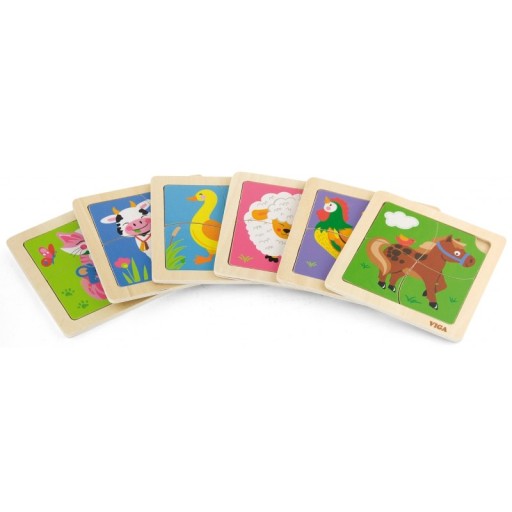 Viga 51319 Puzzle na podložke - Žirafa
