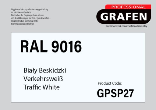 AKRYLOVÝ LAK V SPREJ BIELE BESKIDZKI RAL 9016