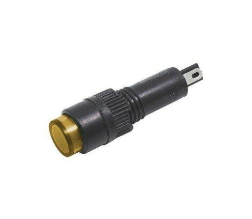 8mm 12V DC žltá kontrolka
