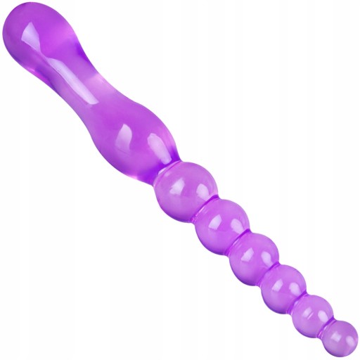 Gélové análne perličky, obojstranné vaginálne dildo pre vagínu a konečník 2v1