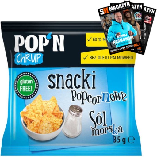 SANTE POP'N CRUP POPCORN SNACKY MORSKÉ SOĽ 35g