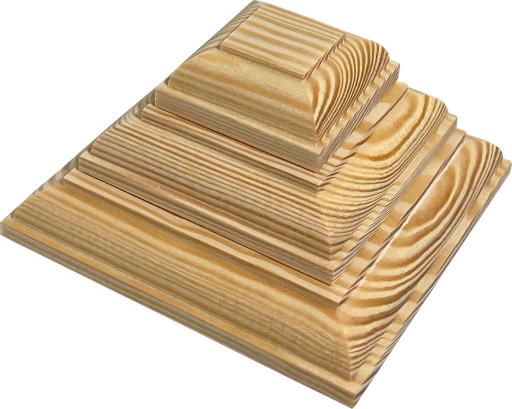Baldachýny na drevenom stĺpiku Pyramída typ 10cm - 4cm