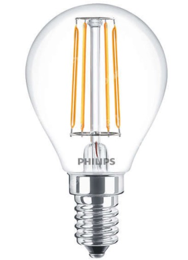 Žiarovka Philips Classic LEDLuster E14 4,3W 230V