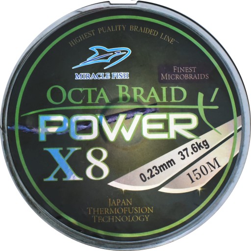 Octa Braid Power X8 Green 0,18mm 150m;