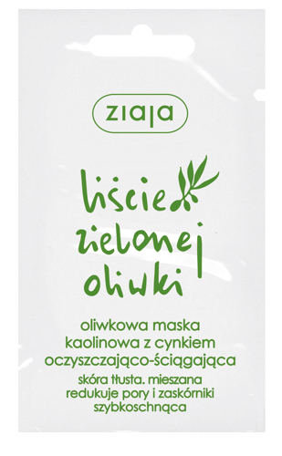 Ziaja Green Olive Leaves, kaolínová maska so zinkom, 7ml