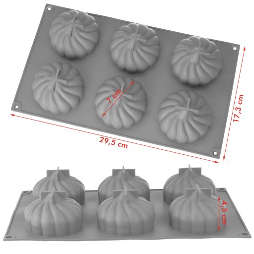 Silikónová forma na sušienky a 3D monoporcie - kvapka pusinky