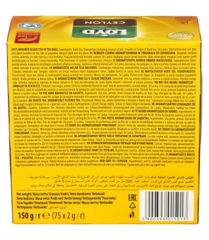 Classic Black Strong Ceylon Express Tea Veľké balenie 75 T. LOYD