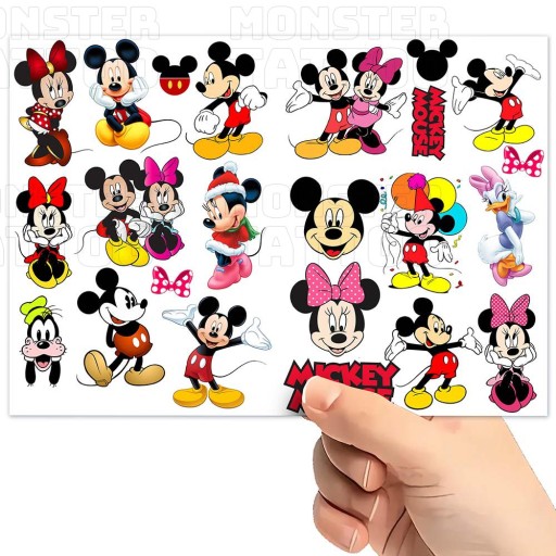 UMÝVAJÚCE DOČASNÉ TETOVANIE PRE DETI MICKEY MOUSE ORIGINÁLNE DIZAJNY