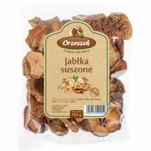 Sušené jablká arašidy - zdravý snack!