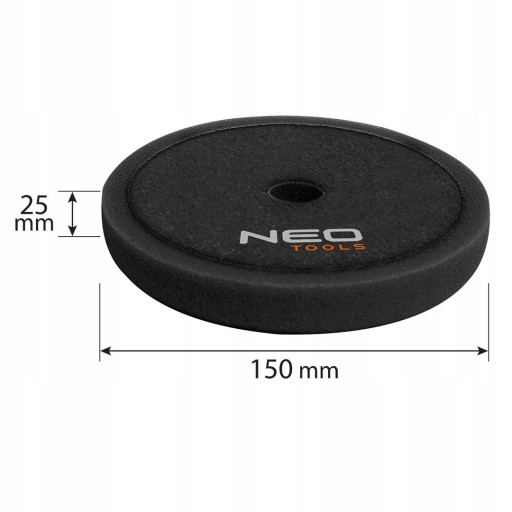 NEO TOOLS LEŠTIACA PODLOŽKA 150 X 150 MM X 25 MM MÄKKÁ HUBKA ČIERNA 08-982