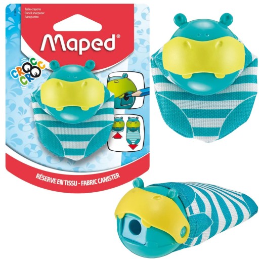 Detská 1-dierková brúska Maped Croc Hippo