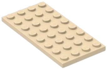LEGO 4X8 BÉŽOVÁ PIESKOVÁ DLAŽBA ČÍSLO 3035