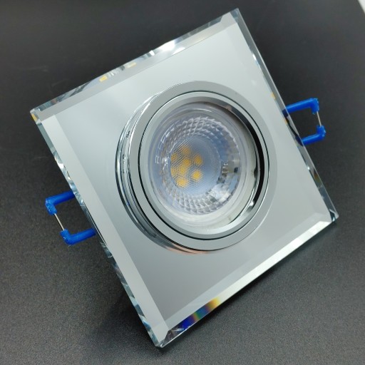 Svietidlo stropné, sklo + LED pásik 3W-4000K, GU10