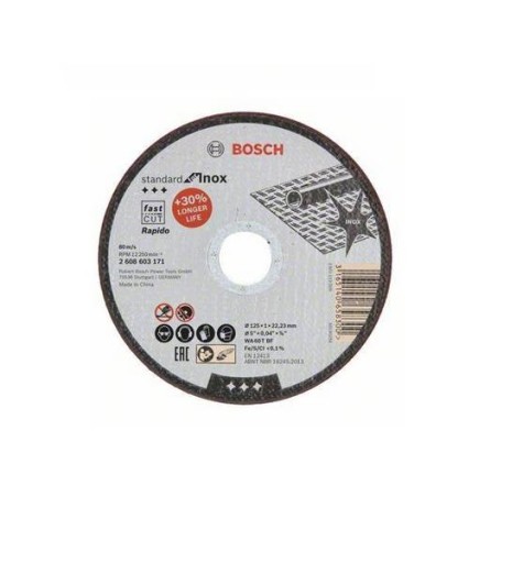 Rezný kotúč Bosch Rapido 125 x 22,23 x 1,0