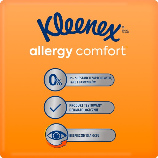 3x KLEENEX 56ks Box Alergy Comfort utierky