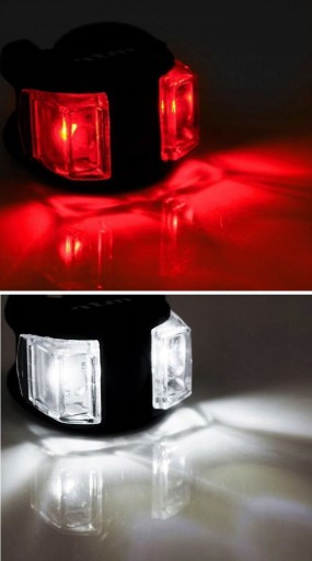 BIKE SVETLÁ LED CYKLISTICKÁ LAMPA PREDNÁ ZADNÁ 2KS